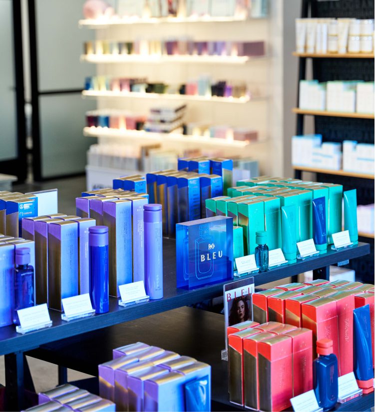 Professional hair and skincare products at Grand Salon & MedSpa in Denver